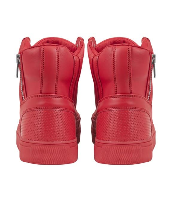 Urban Classics Zipper High Top Shoe Fire Red 2